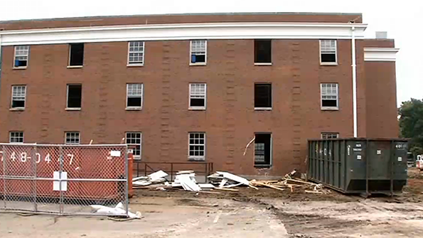 The University of Louisville is tearing down three former residence halls to make way for a 45 million student housing complex