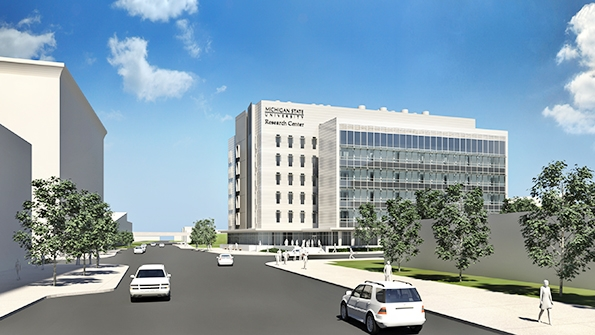 Rendering of the Michigan State University Grand Rapids Research Center