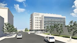Rendering of the Michigan State University Grand Rapids Research Center.