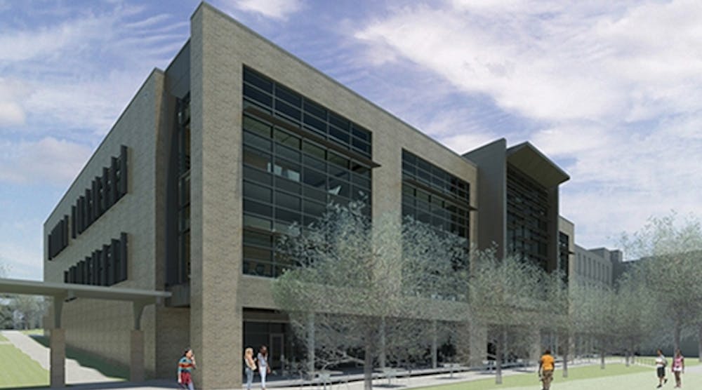 Rendering of planned Learning Resource Center at Midlands Technical College in Columbia, S.C.