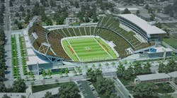 Rendering of football stadium planned for Colorado State University in Fort Collins.