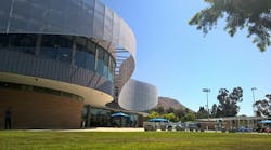 Expanded student recreation center at University of California, Riverside, receives Gold LEED rating for its environmentally friendly design.