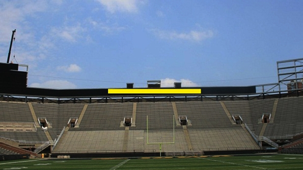 The north stands of Kinnick Stadium at the University of Iowa would be renovated if the board of regents approves a proposal