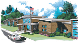 A rendering of St. Elizabeth Ann Seton Catholic High School, which will be the first Catholic high school in the Myrtle Beach, S.C., area.