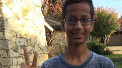 Ahmed Mohamed posted a photograph on Twitter and thanked people for their support.