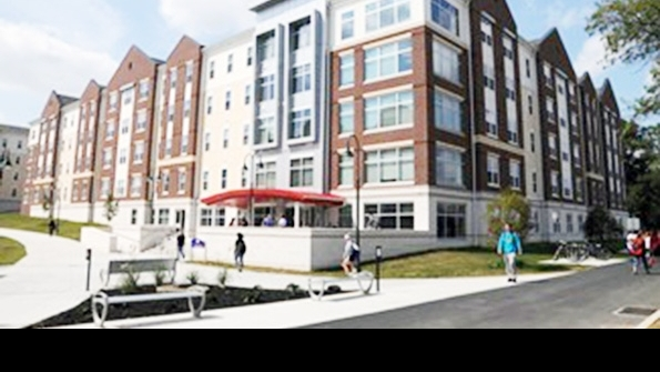 Lackhove Hall is one of three Shippensburg University residence halls that opened in 2014 that have received LEED certification