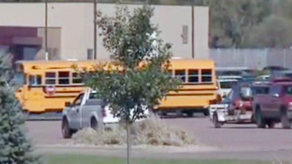 Harrisburg SD High School was placed on lockdown after the principal suffered a flesh wound from a gunshot allegedly fired by a student