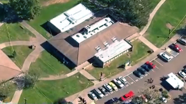 An aerial view of Umpqua Community College in Roseburg Ore
