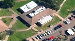 An aerial view of Umpqua Community College in Roseburg, Ore.