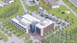 Rendering of the new facility planned in New Bedford, Mass., for UMass Dartmouth&apos;s School for Marine Science and Technology.
