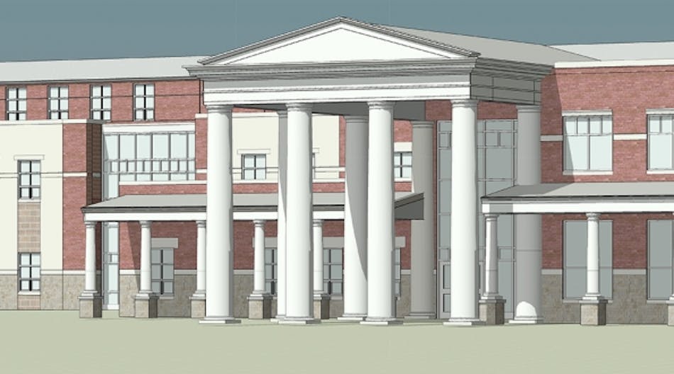 Rendering of planned Great Crossing High School in Scott County, Ky.