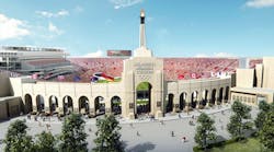 The planned renovation of the Los Angeles Coliseum would restore much of the stadium&apos;s original design.