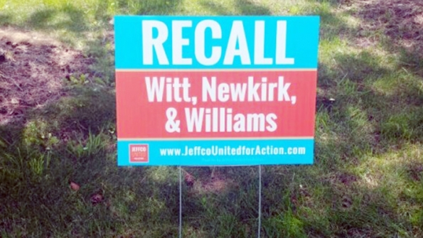 A recall vote in Jefferson County Colo ousted three members of the school board