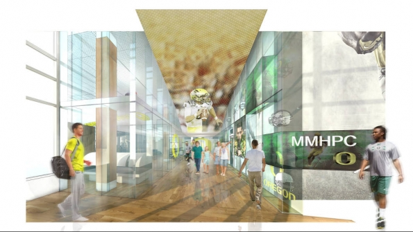 Rendering of plans for the Marcus Mariota Sports Performance Center