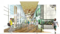 Rendering of plans for the Marcus Mariota Sports Performance Center Rendering of plans for the Marcus Mariota Sports Performance Center
