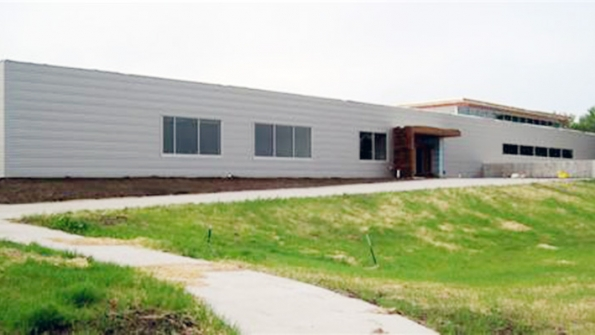 The Lawrence College and Career Center sits several hundred feet from the proposed site of a shooting range