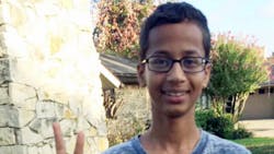 Ahmed Mohamed 14 posted a photo on Twitter in September to thank the many people around the world who decried his arrest Ahmed Mohamed 14 posted a photo on Twitter in September to thank the many people around the world who decried his arrest