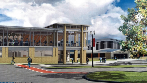 A renovated and expanded recreation complex is scheduled to open next summer at Fairfield University