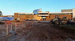 A new student services building at the University of Alabama in Huntsville is nearing completion.