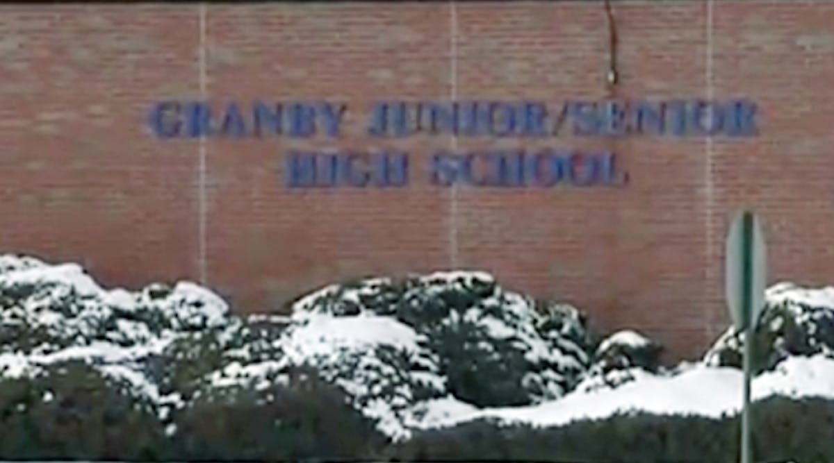Elevated lead levels were detected in water from some fixtures at Granby Junior/Senior High School in Granby, Mass.