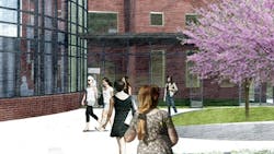 Rendering of expansion plans for the Blanchard Campus Center Rendering of expansion plans for the Blanchard Campus Center