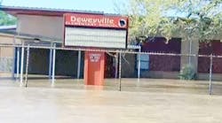 Flooding has forced Deweyville Elementary School to cancel classes.