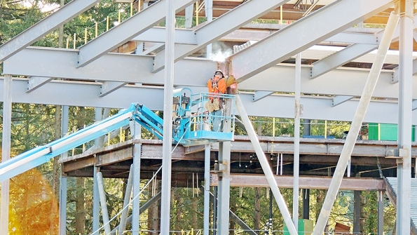 Construction is continuing at Wainwright Intermediate School but it will not be ready to open for the start of the 201617 school year