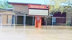 Insurers have told the Deweyville (Texas) district that its policy doesn&apos;t cover the flooding that inundated Deweyville Elementary last month.