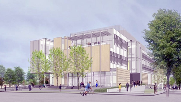 Rendering of the CoorsTek Center for Applied Science and Engineering