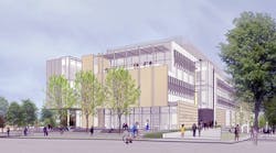 Rendering of the CoorsTek Center for Applied Science and Engineering.