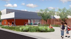 A rendering of the new Arlington Elementary School.