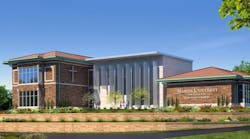 Rendering of home planned for the Byrum School of Business.