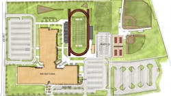 The site plan for the Davis Utah district39s 10th high school The site plan for the Davis Utah district39s 10th high school
