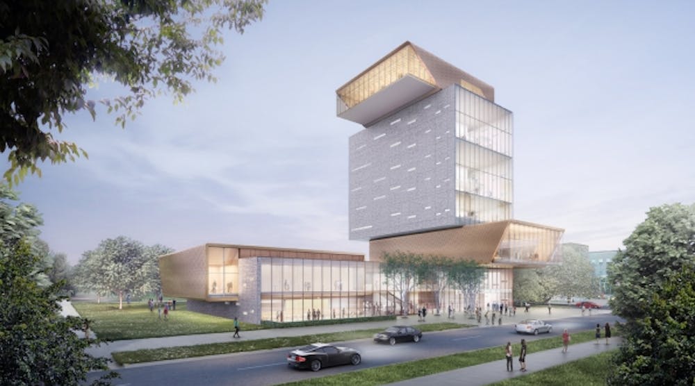 Rendering of the David M. Rubenstein Forum planned for the University of Chicago.