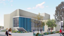 Rendering of the performing arts center that is being built at Saugus High School.