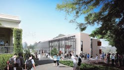 A rendering of the Science and Innovation Center A rendering of the Science and Innovation Center