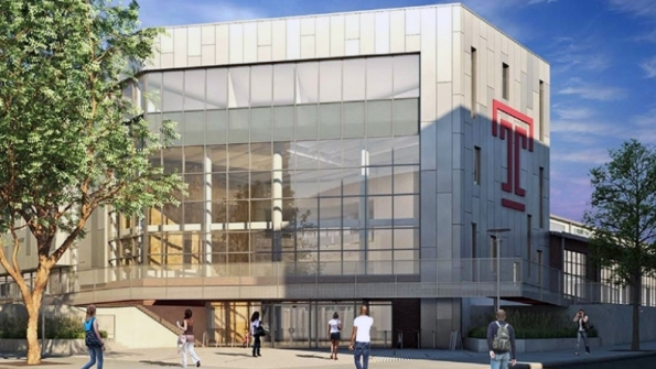 A rendering of Health and Wellness Center planned at Temple University