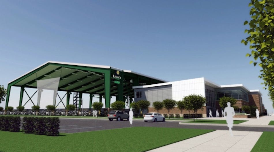 Rendering of plans for the football operations center at the University of Alabama at Birmingham.