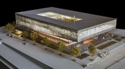A conceptual rendering of the National Veterans Resource Complex planned at Syracuse University.