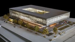 A conceptual rendering of the National Veterans Resource Complex planned at Syracuse University A conceptual rendering of the National Veterans Resource Complex planned at Syracuse University