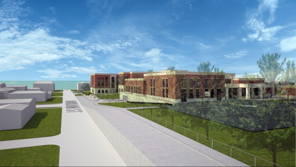Rendering of elementary school that is being built in the Highland Park Texas district