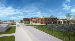 Rendering of elementary school that is being built in the Highland Park (Texas) district.