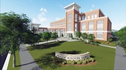 Rendering of Health Sciences building under construction at Appalachian State University.