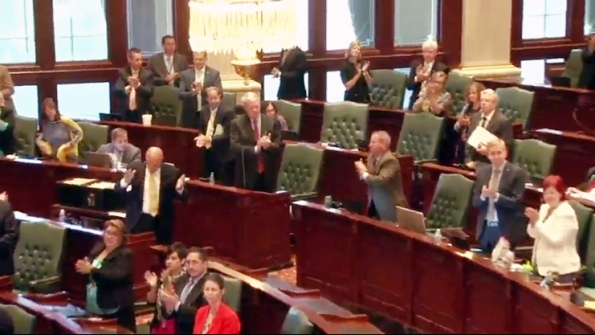 Illinois lawmakers have approved a stopgap budget