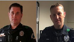 Officer John Abbott left and DetectiveCorporal Bryan Shaw of the El Centro College police department Officer John Abbott left and DetectiveCorporal Bryan Shaw of the El Centro College police department
