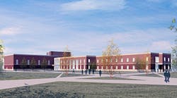 Rendering of plans for renovating the Stevens Building at Northern Illinois University.