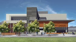Rendering of expansion plans for the University Union at Sacramento State.