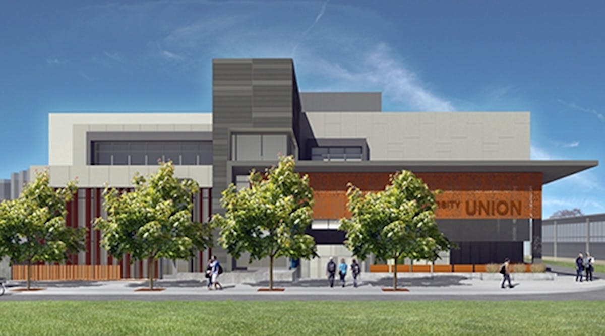 Rendering of expansion plans for the University Union at Sacramento State.