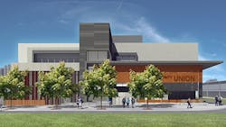 Rendering of expansion plans for the University Union at Sacramento State Rendering of expansion plans for the University Union at Sacramento State