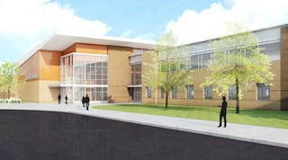 Rendering of plans for new high school in District 27J
